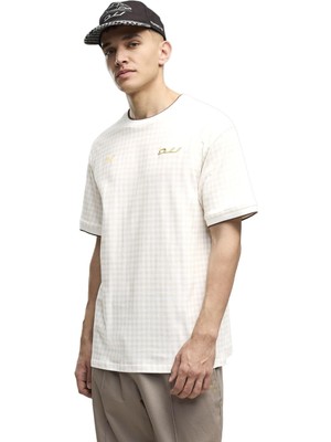 P637104 Puma Pl Lifestyle Tee Erkek T-Shirt Beyaz