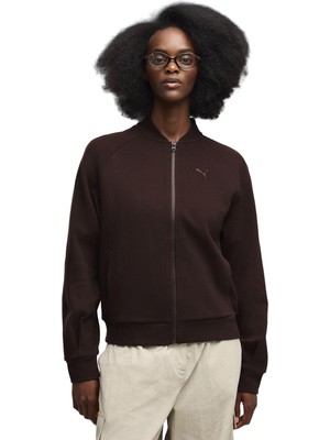 P694015 Puma Class Full-Zip Jacket Kadın Ceket Kahve