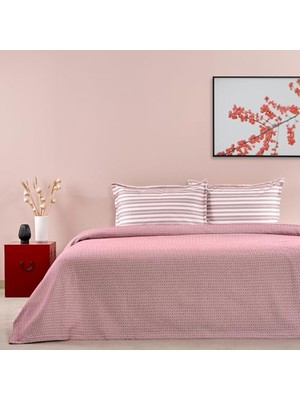 Mey İthalat Royal DÜZ%100 Pamuk Pike Takımı, Bordo, Çift Kişilik (Çok Amaçlı Örtü: 200X230 Cm/çarşaf: 240X260 cm / 2 Adet Yastık Kılıfı: 50X70 Cm)