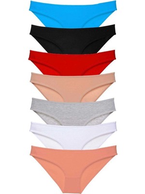 Pileli Store 7 Adet Süper Eko Set Likralı Kadın Slip Külot Set 1