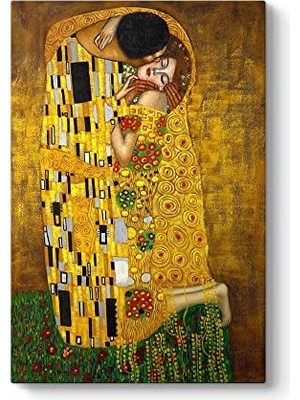 Mey İthalat The Kiss Tablosu 60 x 90, Gustav Klimt