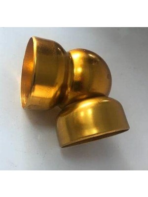 Mey İthalat Boş Küre Dirsek Sarı 50 mm 4'lü Paket