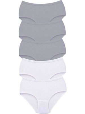 Pileli Store 5 Adet Tutku Kadın Yüksek Bel Bato Kalın Lastik Külot S11