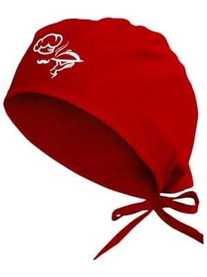 Mey İthalat Kırmızı Aşçı Şef Bandanası, Unisex