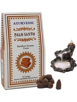 Mey İthalat Ayurvedik Doğal Konik Geri Akışlı Tütsüler, 20 Farklı Aroma; Palo Santo, White Sage, Nag Champa