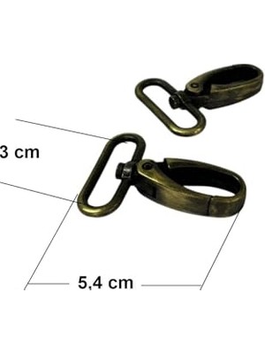 Mey İthalat Çanta, Orta Boy Akrep Anahtarlık ve Kancası 3 cm 2 Adet Deri El Aleti (Antik Kahve)