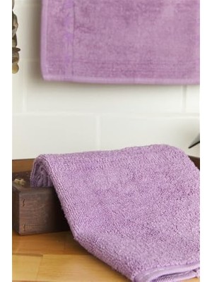 Mey İthalat Banyo El Yüz Yumuşak Duş Havlusu 50 x 90 cm - Mor