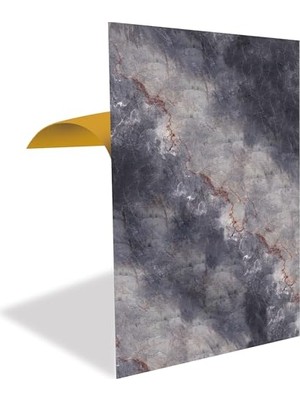 Mey İthalat Kendinden Yapışkanlı Pvc Panel, Yapışkanlı Yer Zemin Kaplama, Duvar Kaplama, Fayans Çıkartması Kırmızı Çizgi Desenli 41X62 cm (12 Adet / 3 M²)