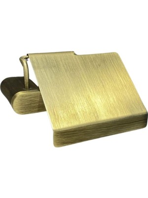 Mey İthalat Ovalın Kapaklı Tuvalet Kağıtlığı Antik 87X137X159 mm