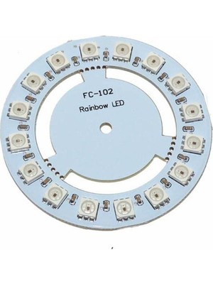 Mey İthalat WS2812B 16 Tur 5050 Rgb Full Renk LED Modülü - Arduino