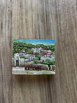 Mey İthalat Magnet Fethiye Kayaköy, Dekoratif Turistik Buzdolabı Magneti, Tarihi Antik Kent Temalı, El Yapımı Hediyelik Eşya