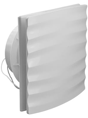 Mey İthalat Süper Sessiz 12 W Kapaklı Düz Banyo Wc Aspiratör Fanı 120 mm Duvar Tipi Tuvalet Hava Havalandırma