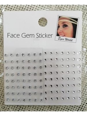 Mey İthalat 100 Adet Vücut ve Yüz Taşı Stickerı