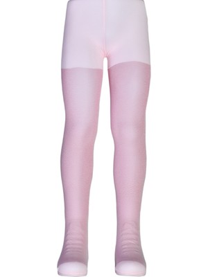 Dore Kız Çocuk Işıl Pembe Simli Külotlu Çorap - Pembe