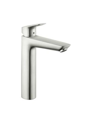 Mey İthalat Logis Modern Düşük Akışlı Su Tasarruflu 1 Kollu, 1 25,4 cm Uzunluğunda Fırçalanmış Nikel Banyo Lavabo Bataryası, 71090821