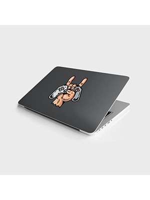 Mey İthalat Laptop Sticker Bilgisayar Notebook Pc Kaplama Etiketi, Rock Gamer Kol