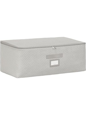 Mey İthalat 52 x 28 x 21 cm Orta Boy Gri Balıksırtı Hurç