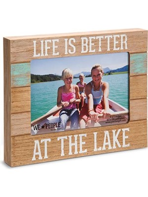 Mey İthalat 67243 Wir People-Life Ist Besser Am See Resim Çerçevesi, 12,7 x 17,8 cm