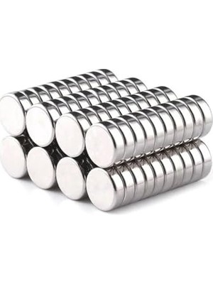 Mey İthalat 50 Adet Yuvarlak Disk Neodyum Mıknatıs, 6x2 mm