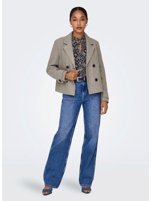 Only Kahverengi Kadın Kaban Onlfreja Lıfe Short Db Jacket Otw N