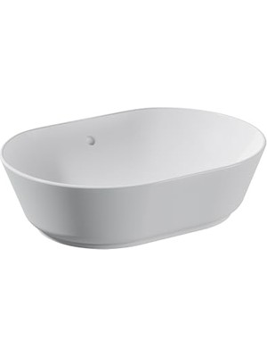Mey İthalat Geo 7427B003-0012 Oval Çanak Lavabo, 55 Cm, Beyaz