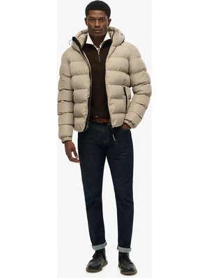 Superdry Bej Erkek Kapüşonlu Regular Fit Mont M5011905A-9UN