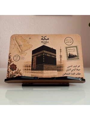 İsfahanTA Kitap Okuma Standı Masaüstü Ahşap Rahle | Mekke
