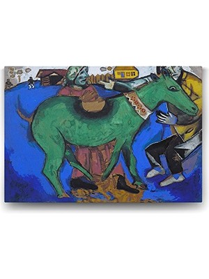 Mey İthalat 45X30 cm Marc Chagall The Green Donkey Tablosu