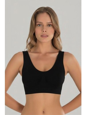 Pileli Store Pedsiz Büstiyer  Kadın AK4226