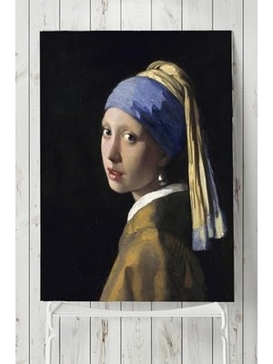 Mey İthalat Johannes Vermeer - Inci Küpeli Kız Sanatsal Poster PSTER5841