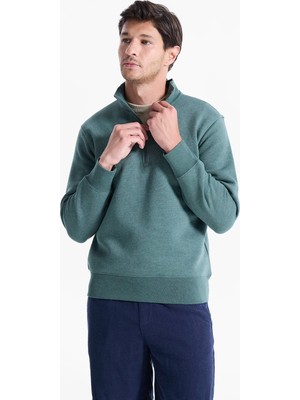 Dockers Yeşil Erkek Bisiklet Yaka Regular Fit Sweatshirt A4165-0038