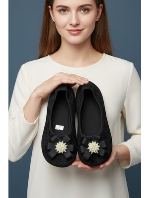 Ceyda Shoes Süslü Kadife Ev,hac Tavaf Umre Babeti, Hediye, Günlük Babet,tüylü Babet, Panduf, Patik, Gösteri Pisi Pisi
