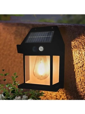 Eser Ticarett Sensörlü Kendiliğinden Yenilenebilir Güneş Enerjili Bahçe Duvar Aydınlatması IP65SU Geçirmez Lamba