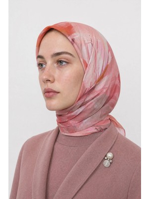 Mooncorn Ruby Desen Organik Eşarp