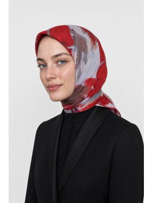 Mooncorn Ruby Desen Organik Eşarp