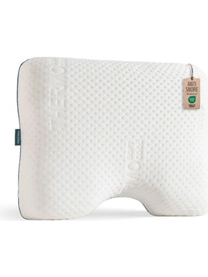 Viscotex Horlama Önleyici Visco Ortopedik Yastık, Nefes Akışını Destekleyen Ergonomik Yastık, 54x40x11 cm