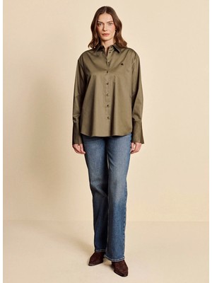 Brooks Brothers Mavi Kadın Denim Pantolon BBFW26FDP003