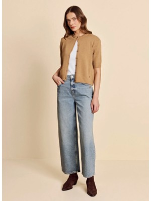 Brooks Brothers Mavi Kadın Denim Pantolon BBFW26FDP005