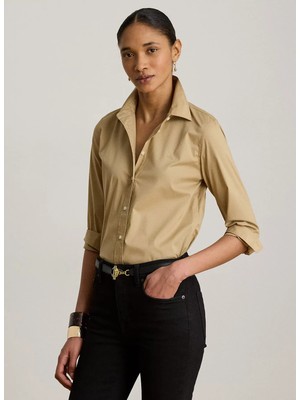 Lauren Ralph Lauren Gömlek, L, Açık Bej