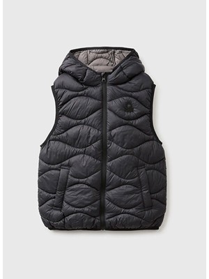 United Colors Of Benetton Lacivert Erkek Çocuk Yelek 226A2TWDCJ01B100-EJ_KAPÜŞONLU Yelek