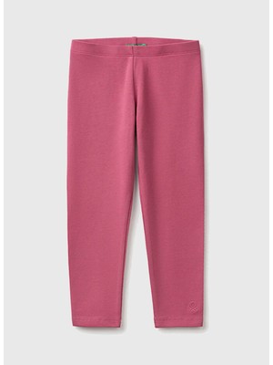 United Colors Of Benetton Pembe Kız Çocuk Tayt 226A3MT1GF01L2J4-KK_LOGOLU Tayt
