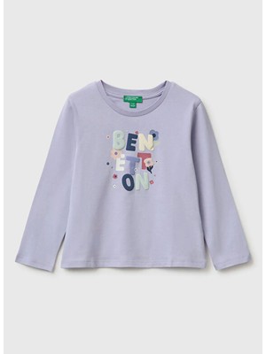 United Colors Of Benetton Lila Kız Çocuk T-Shirt 226A3ATNG10NI19B-KK_T-SHIRT