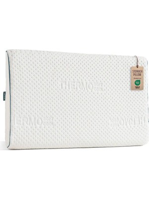 Viscotex Visco Karın (Yüzüstü) Yastığı, 65x40x7 Cm, OEKO-TEX Sertifikalı, Ergonomik Yastık, Beyaz
