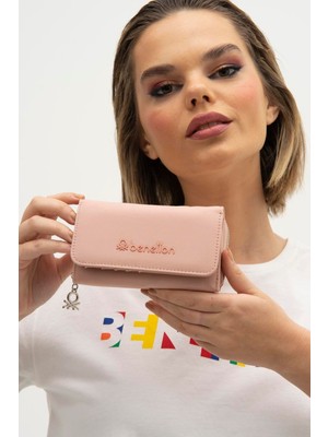 United Colors Of Benetton Pembe Çok Bölmeli Kadın Cüzdan