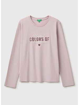 United Colors Of Benetton Pembe Kadın T-Shirt 226A3ATNC10U8197-KJ-TIŞÖRT