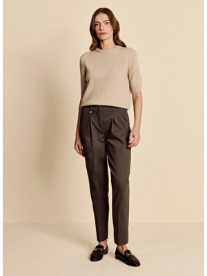Brooks Brothers Haki Kadın Pantolon BBFW26FPT013