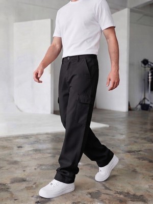 Wkm Erkek Gabardin Regular Fit Kargo Pantolon