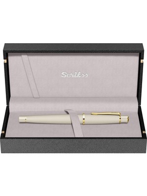 Scrikss Chic 620 Kum Beji Altın Detaylı M Uç Premium Hediyelik Dolma Kalem