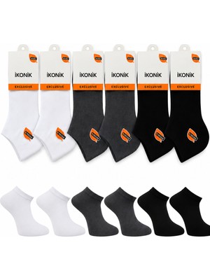 İkonik Socks Erkek Modal Renkli Patik Çorap 6'lı Set
