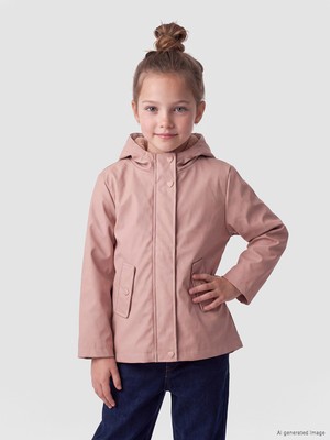 Lcw Kids Pembe Kapüşonu Kız Çocuk Mont
